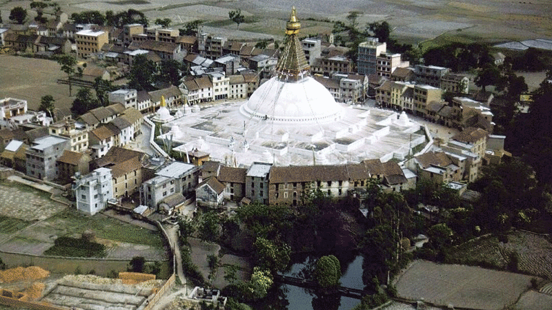 Old Photo of Boudha Stupa