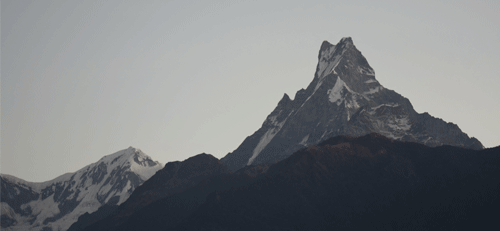 Mt. Machapuchare from Ghandruk